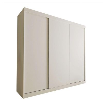 Guarda Roupa Casal Cronos 3 Portas De Correr 4 Gavetas Minastex Branco