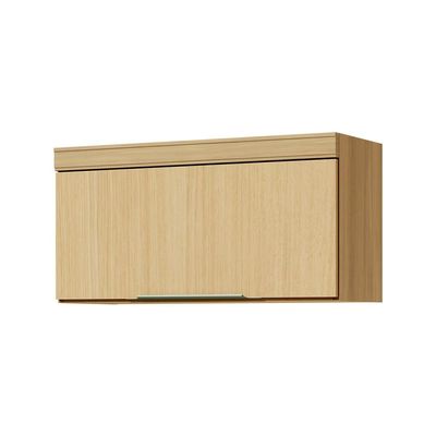 Armário Aéreo para Geladeira Nesher Marquesa com 1 Porta Basculante e 1 Prateleira Nature - 80cm de Largura