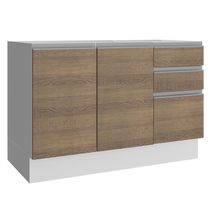 Balcão de Pia Glamy com 2 Portas e 3 Gavetas Madesa