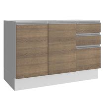 Balcão de Pia Glamy com 2 Portas e 3 Gavetas Madesa