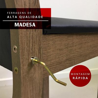 Conjunto Sala de Jantar Maya Mesa com 4 Cadeiras Madesa