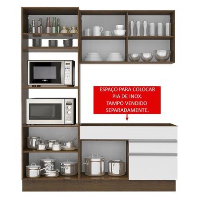 Cozinha Compacta Helen 6 Portas e 2 Gavetas Madesa