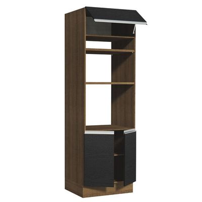 Torre Quente 3 Portas Glamy Rustic e preto Madesa