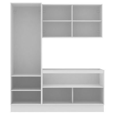 Kit Área de Serviço Acordes Glamy MDF Branco Madesa