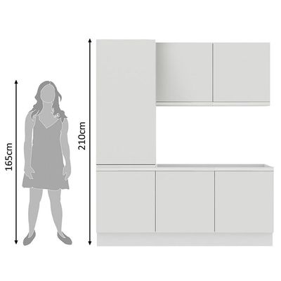 Kit Área de Serviço Acordes Glamy MDF Branco Madesa