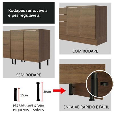 Cozinha Completa Stella com Armário e Balcão Madesa