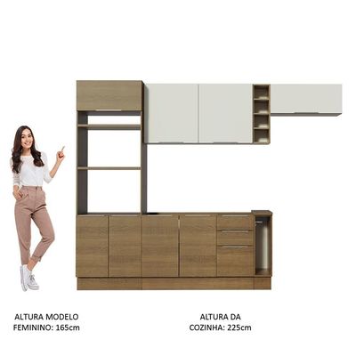 Cozinha Completa Stella com Armário e Balcão Madesa