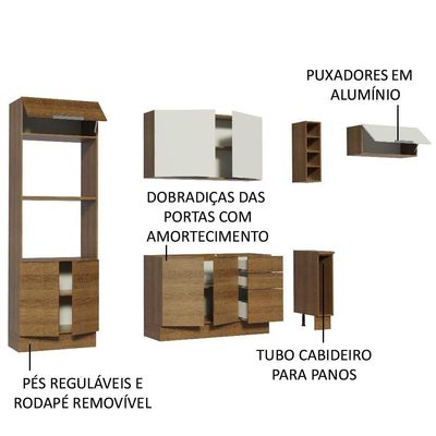 Cozinha Completa Stella com Armário e Balcão Madesa