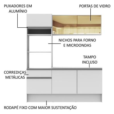Cozinha Compacta Diamante Madesa
