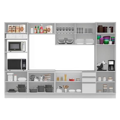 Cozinha Completa Glamy Roma Branco Madesa