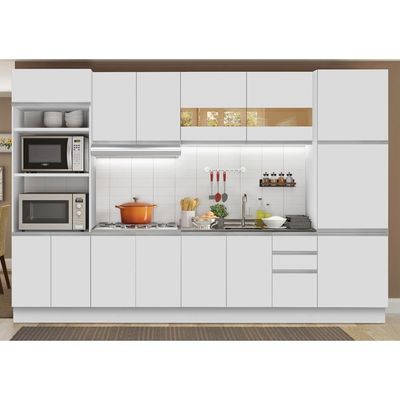 Cozinha Completa Planejada Glamy Olimpia Branco Madesa
