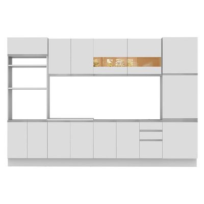 Cozinha Completa Planejada Glamy Olimpia Branco Madesa