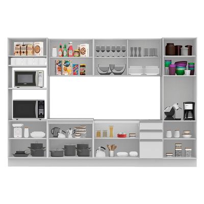 Cozinha Completa Planejada Glamy Olimpia Branco Madesa