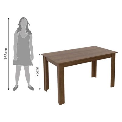 Mesa com Tampo de Madeira Rustic Madesa