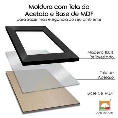1 Certificado Diploma A4 Com Tela De Acetato E Mdf Titulos Moldura Preta