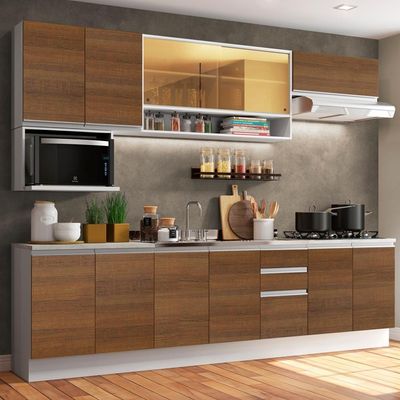 Cozinha Completa Genova Armário e Balcão Rustic Madesa