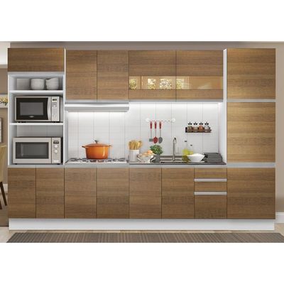 Cozinha Completa Glamy Olímpia Amadeirado Rustic Madesa