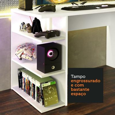 Mesa Para Computador Gamer Branco