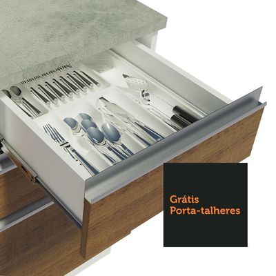 Cozinha Completa Glamy Olímpia Amadeirado Rustic Madesa