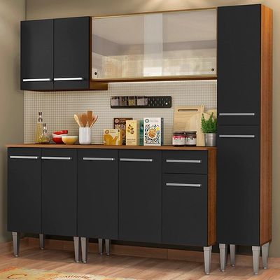 Cozinha Completa Emilly Fast com Balcão e Armário Madesa