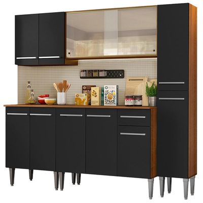 Cozinha Completa Emilly Fast com Balcão e Armário Madesa