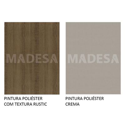 Mesa Retangular com Tampo de Vidro Madesa
