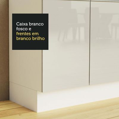 Kit Área de Serviço Acordes Glamy 100% MDF Branco Madesa