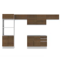 Cozinha Completa Acordes Glamy Rustic Armário Balcão Madesa