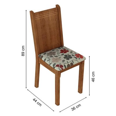 Conjunto Sala de Jantar Maris com 6 Cadeiras Madesa
