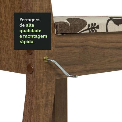 Conjunto Sala de Jantar Maris com 6 Cadeiras Madesa