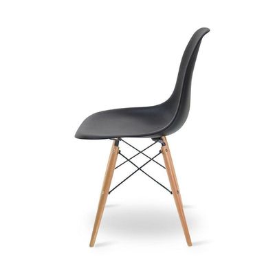 Escrivaninha Porto Preto 90cm e Cadeira Eiffel Charles Eames Preto
