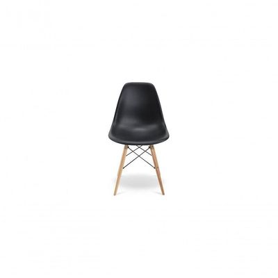 Escrivaninha Porto Preto 90cm e Cadeira Eiffel Charles Eames Preto