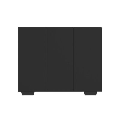Armário Lavanderia Com 3 Portas 90 Cm Mp5034 Preto