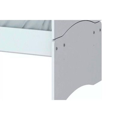 Berço / Mini Cama Infantil Bala de Menta 3 em 1 (2 Un) Branco - Henn