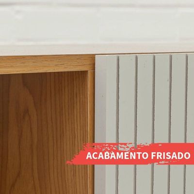 Rack 2 Portas Cinamomo White Laca Brilho Vértice