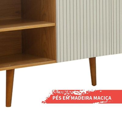 Rack 2 Portas Cinamomo White Laca Brilho Vértice