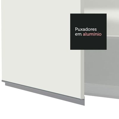 Cozinha Completa Verona com Armário e Balcão Branco Madesa