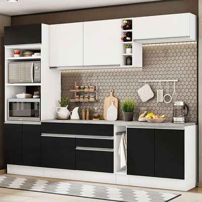 Cozinha Completa Vicenza com Armário e Balcão + Tampo Madesa