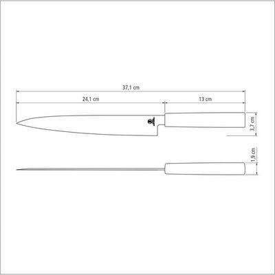 Faca Yanagiba Tramontina Sushi Com Lâmina Em Aço Inox E Cabo De Nylon 9" Tramontina
