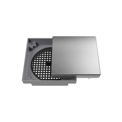 Ralo Oculto Quadrado Astra Roc10i 10cm Inox Escovado