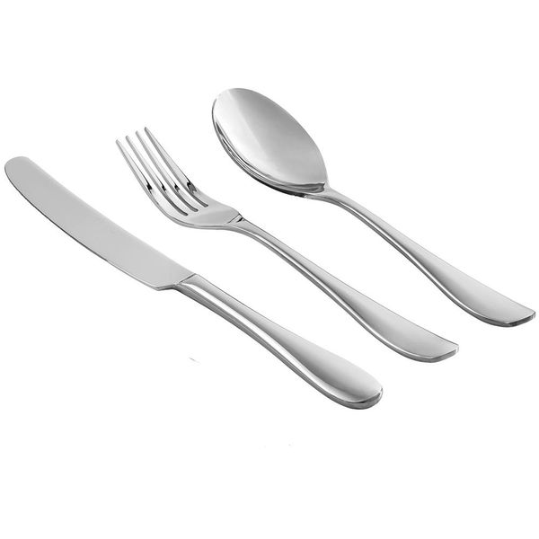 Faqueiro em aço inox Saint James Serenity 130 peças: Elegância e durabilidade para a sua mesa