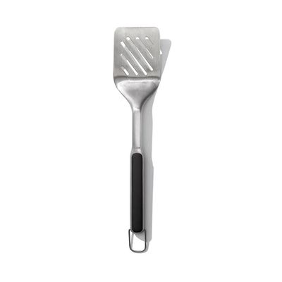 Jogo de pinça e espátula para churrasco em Inox OXO 2 peças prata