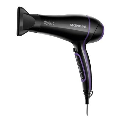 Secador De Cabelos Mondial Black Purple Scn-01 Preto 127V