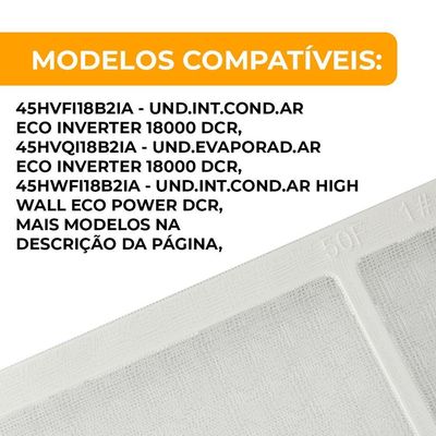 Filtro De Ar Evaporadora Ar Condicionado 18.000 Btus Elgin 34cm X 30,3cm