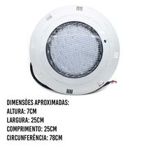 Luminaria Piscina Rgb Refletor Lago 9w Decoração