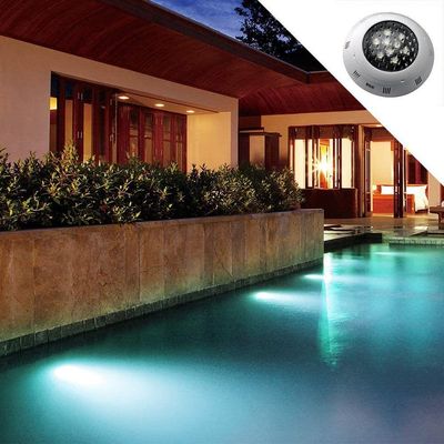 Luminaria Piscina Rgb Refletor Lago 9w Decoração