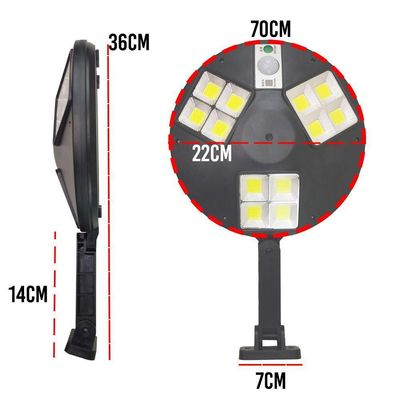 Luminaria Solar Parede Sensor 12s