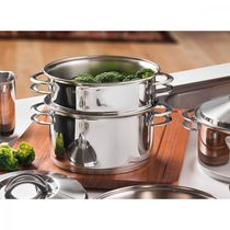 Cozi-Vapore Tramontina Solar em Aço Inox com Alças 20 cm 3,2 L