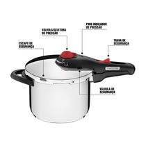 Panela de Pressão Tramontina Solar Inox Fundo Triplo 22cm 6L
