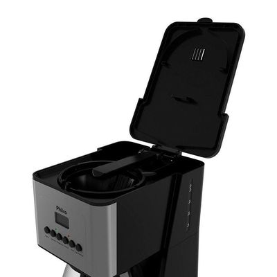 Cafeteira Elétrica Programável Philco Pcfd40-1 1,6l Preta - Inox 127v 053901083